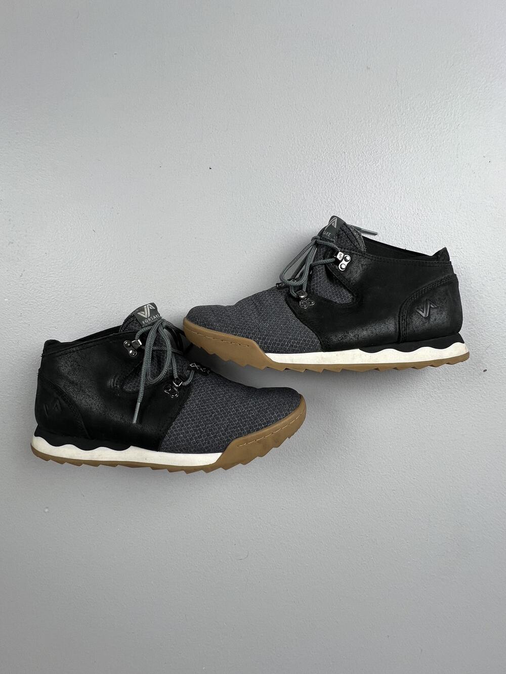 Forsake Contour Boots Womens 9 Black Leather Ankle Chukka Hiking Lace Up Shoes